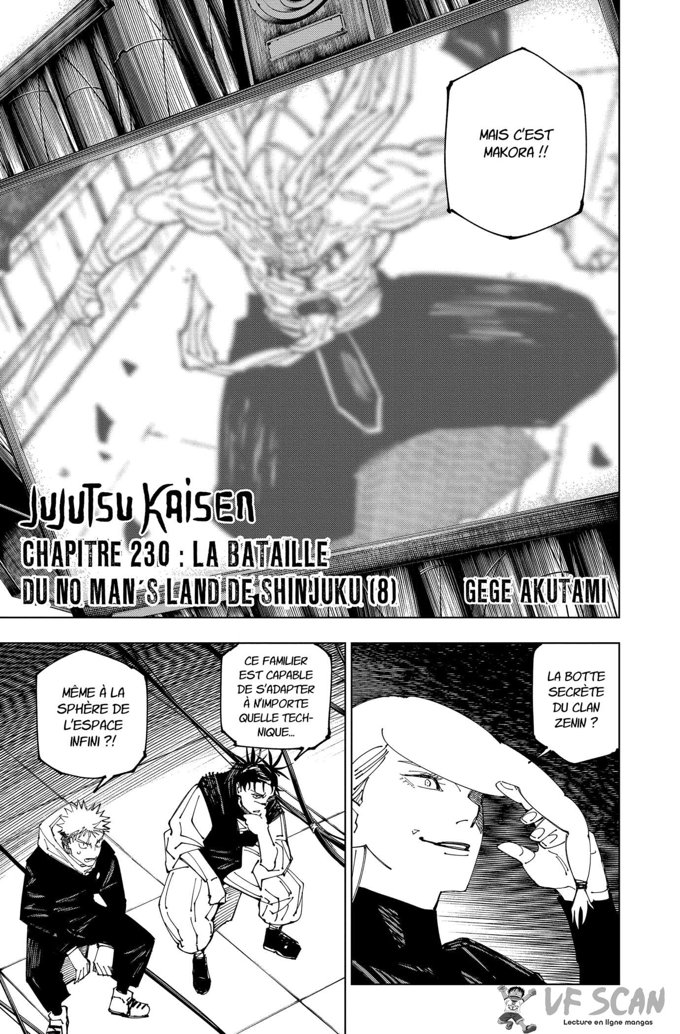 Jujutsu Kaisen: Chapter 230 - Page 1